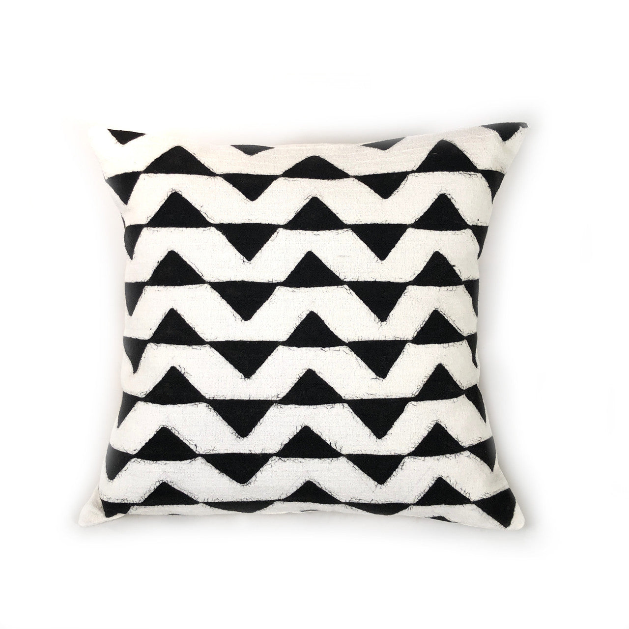 Triangles Pillow Cover - White
